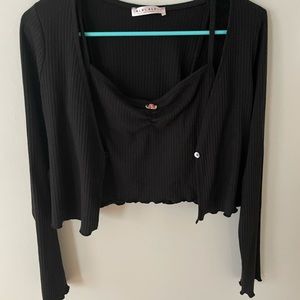 Long sleeve top with matching tank